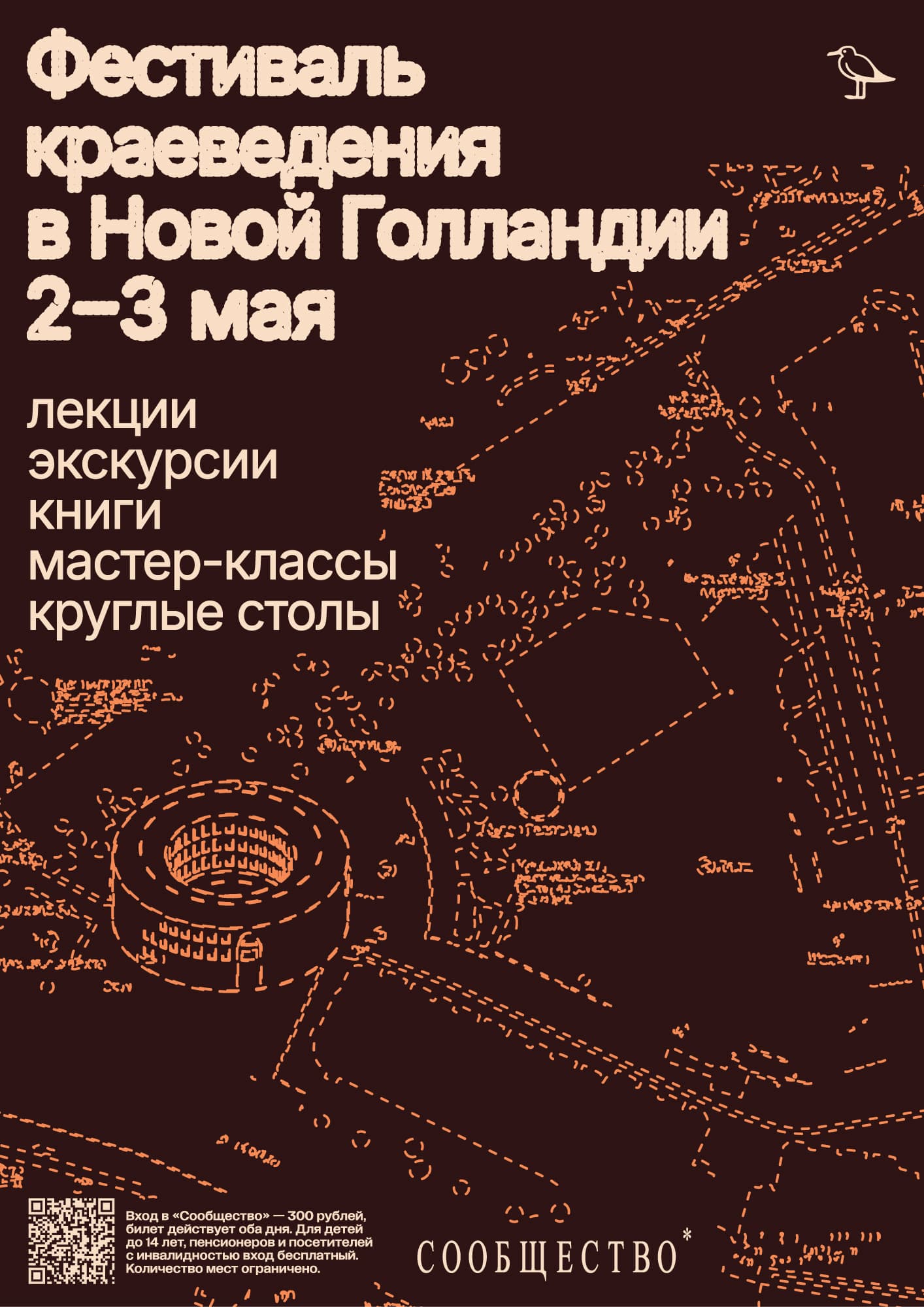 Local history festival map poster